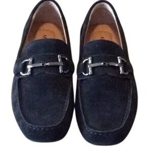 Alfani Men James Black Suede Buckle Loafer Driving Shoes Size‎ 7M